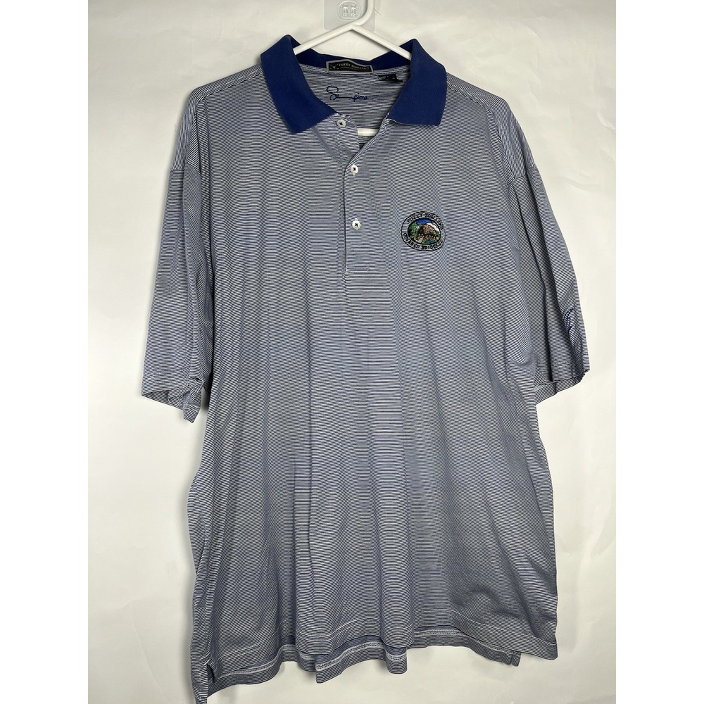 Fuzzy Zoeller Golf Polo Shirt XL Signature Collection Covered‎ Bridge Supima Ctn